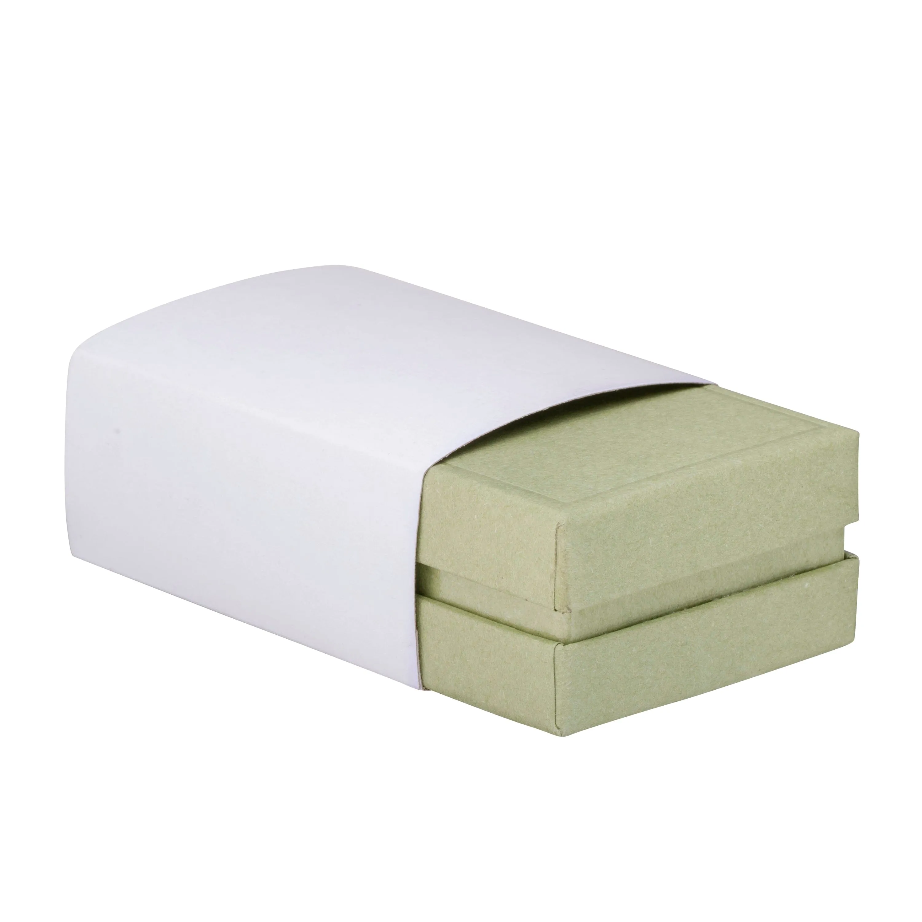 Recycled Cardboard Box With Glossy Inset Pendant Box, Pristine Collection