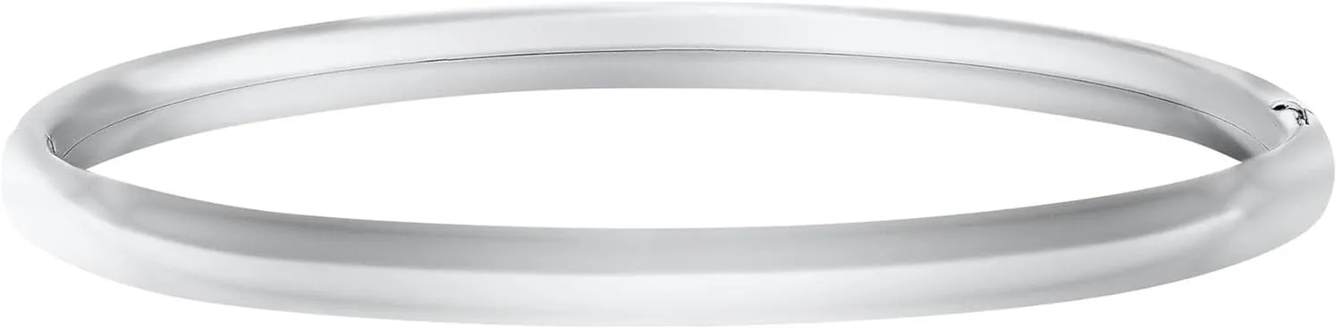 Reeds Polished Sterling Silver Bangle Bracelet | 5mm