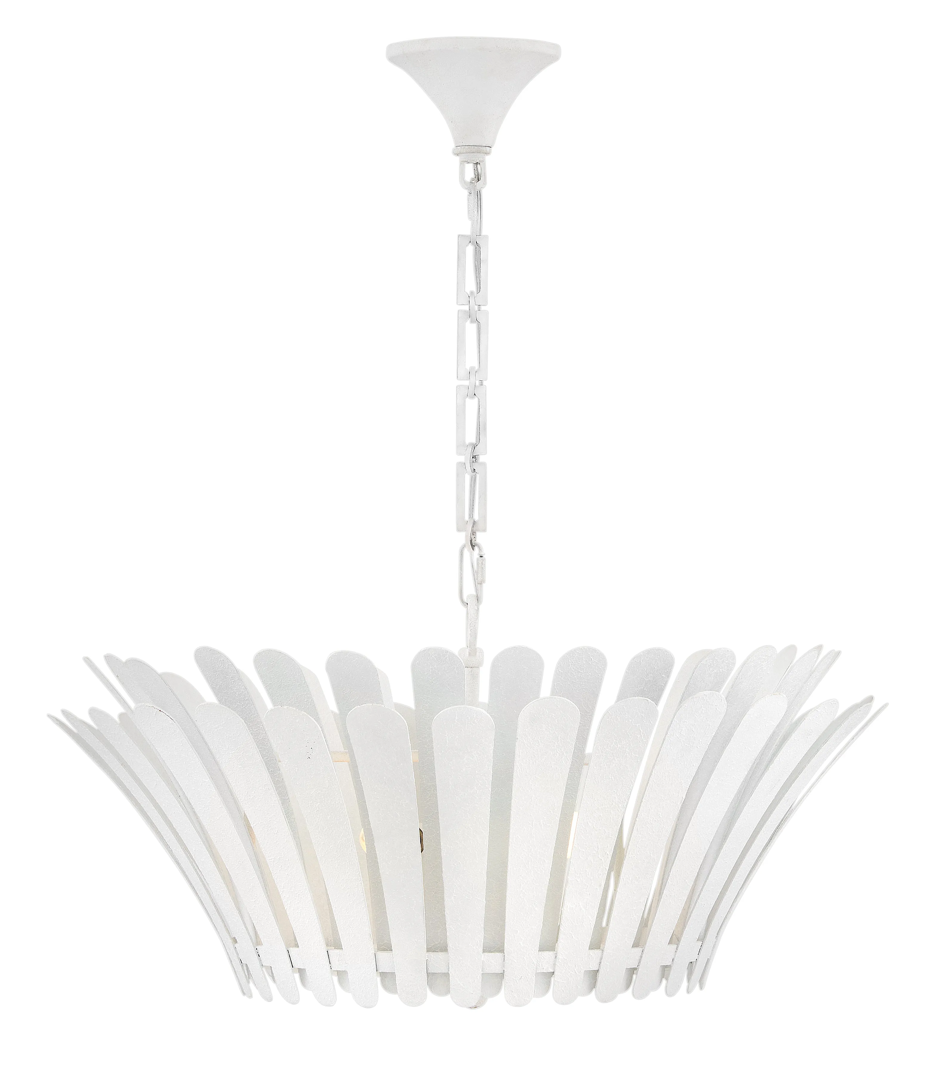 Reina 3-Light Medium Tapered Chandelier in Textured Plaster