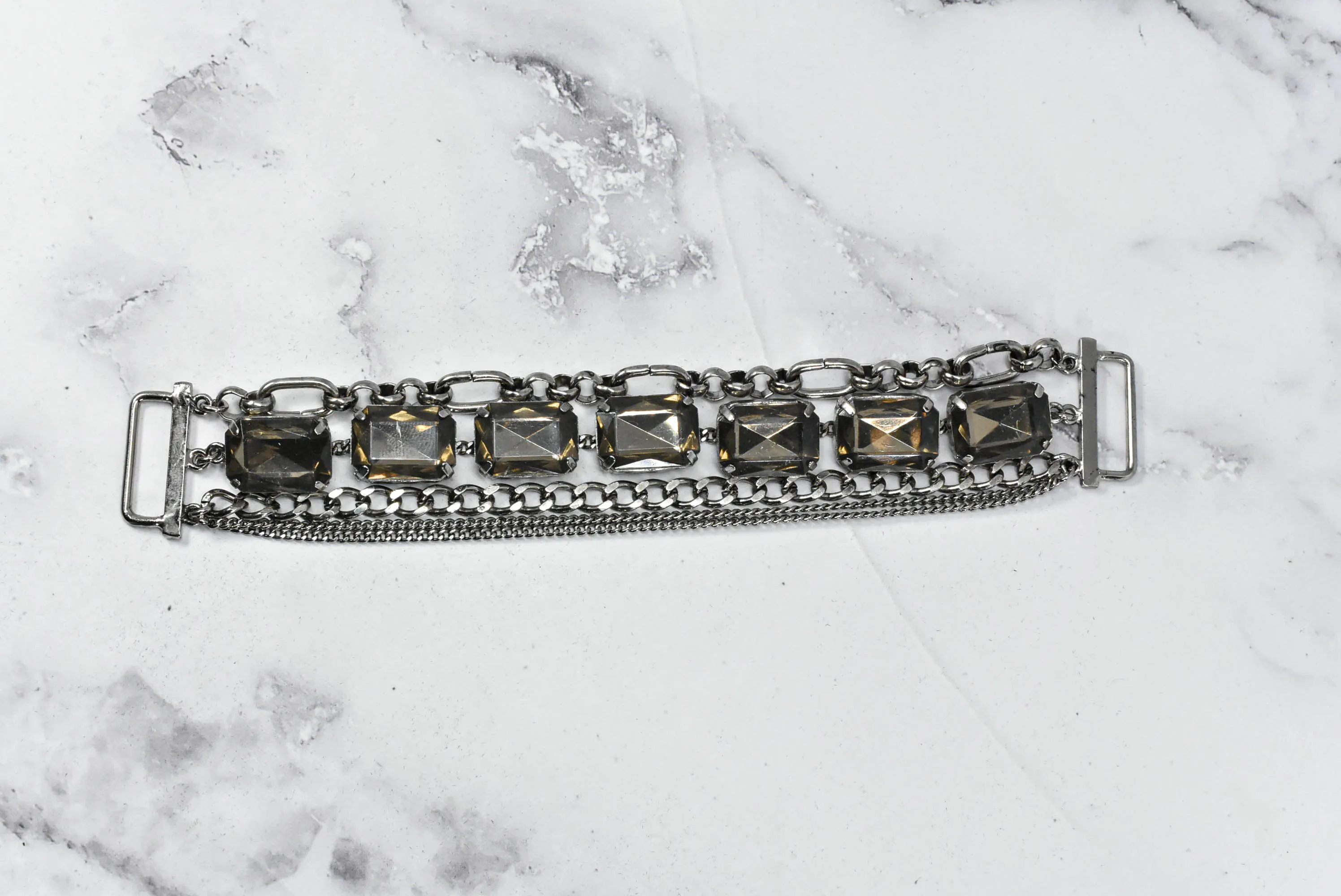 Rhinestone Connector- Bikini Connector 7" x 1" - 1 Piece