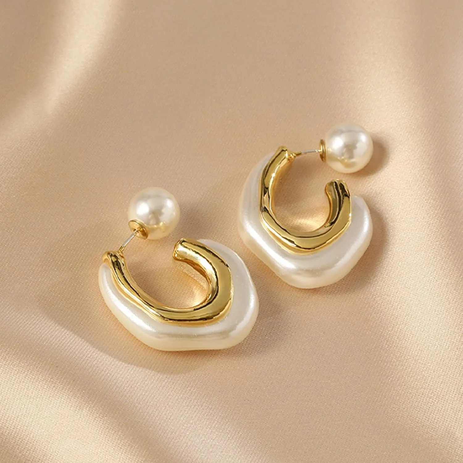 Roe Dolph Pearl Earrings for Women Pearl Drop Earrings Statement Bridal Earring Beach Earring for Women Trendy Stuff Gifts