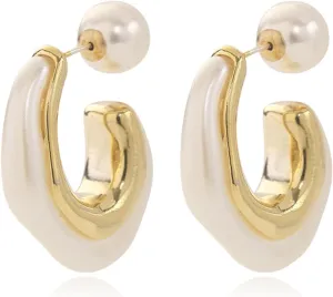 Roe Dolph Pearl Earrings for Women Pearl Drop Earrings Statement Bridal Earring Beach Earring for Women Trendy Stuff Gifts