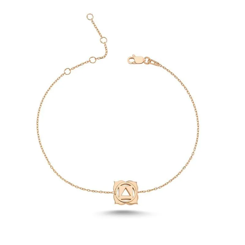Root Chakra Silver Bracelet