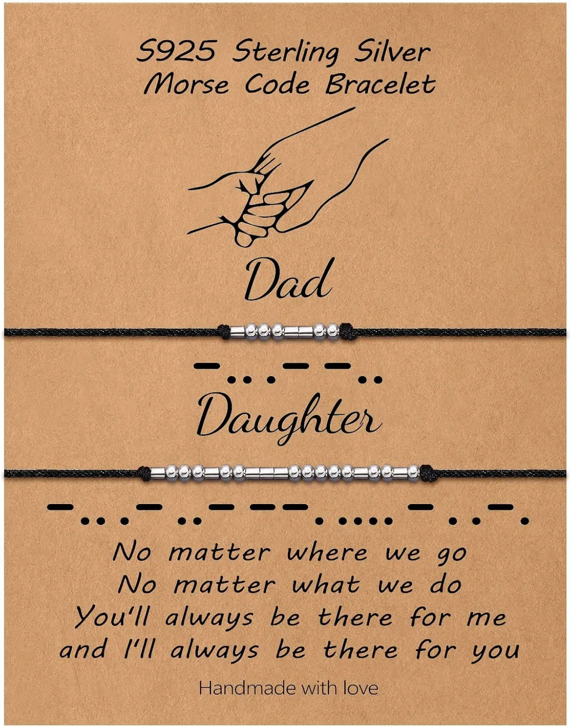 S925 Sterling Silver Morse Code Bracelets for Women, 2pcs Morse Code Bracelets Set Pinky Promise Matching Bracelets for Couples Friends Friendship Bracelets Valentine's Day Birthday Gifts for Women