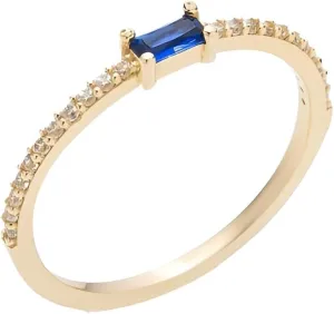Sapphire Band Ring 14k Gold Plated Blue Sapphire Ring for Women Minimalist Stackable Rings Sapphire Jewelry Gift for Her