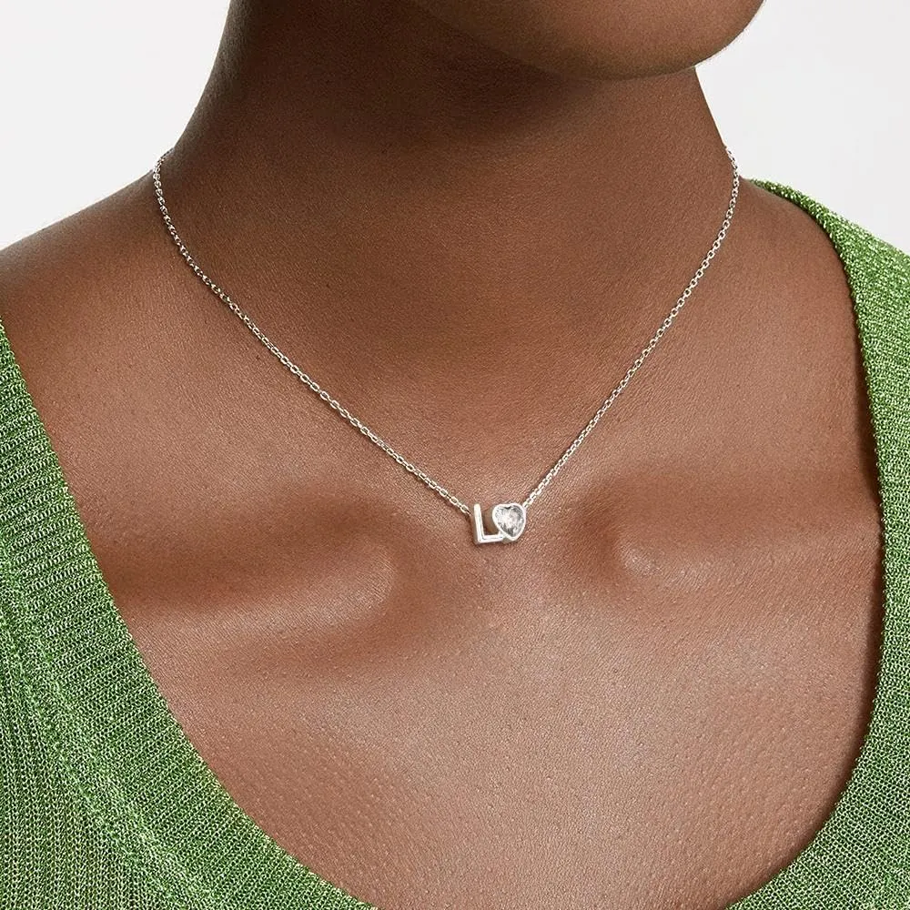 Silver Necklace for Women-Initial Necklaces Initial A-Z Pendant Necklace Trendy Simple Necklace Cute Charm Chain Necklace Personalized Custom Necklaces Jewelry Gift for Women