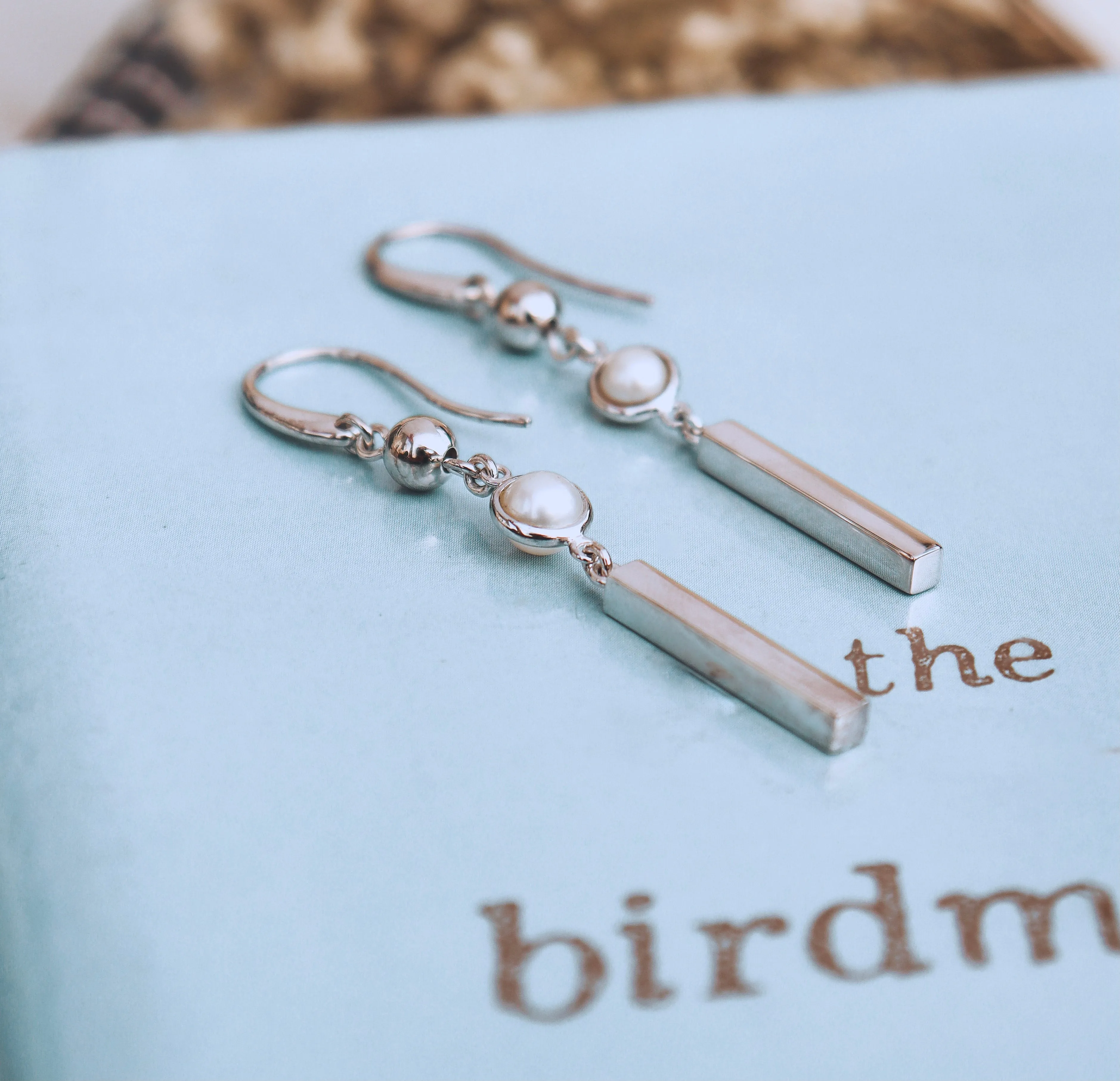 Silver Perle Clara Earrings