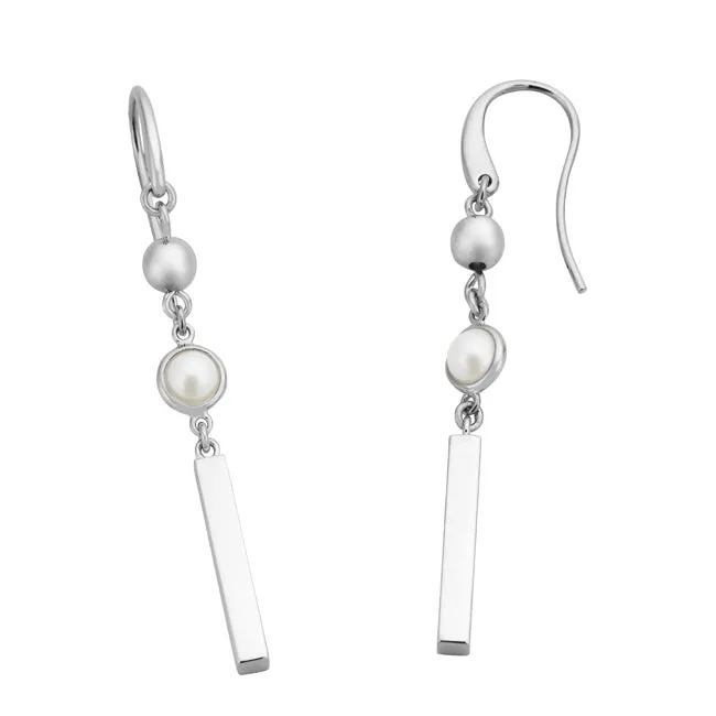 Silver Perle Clara Earrings