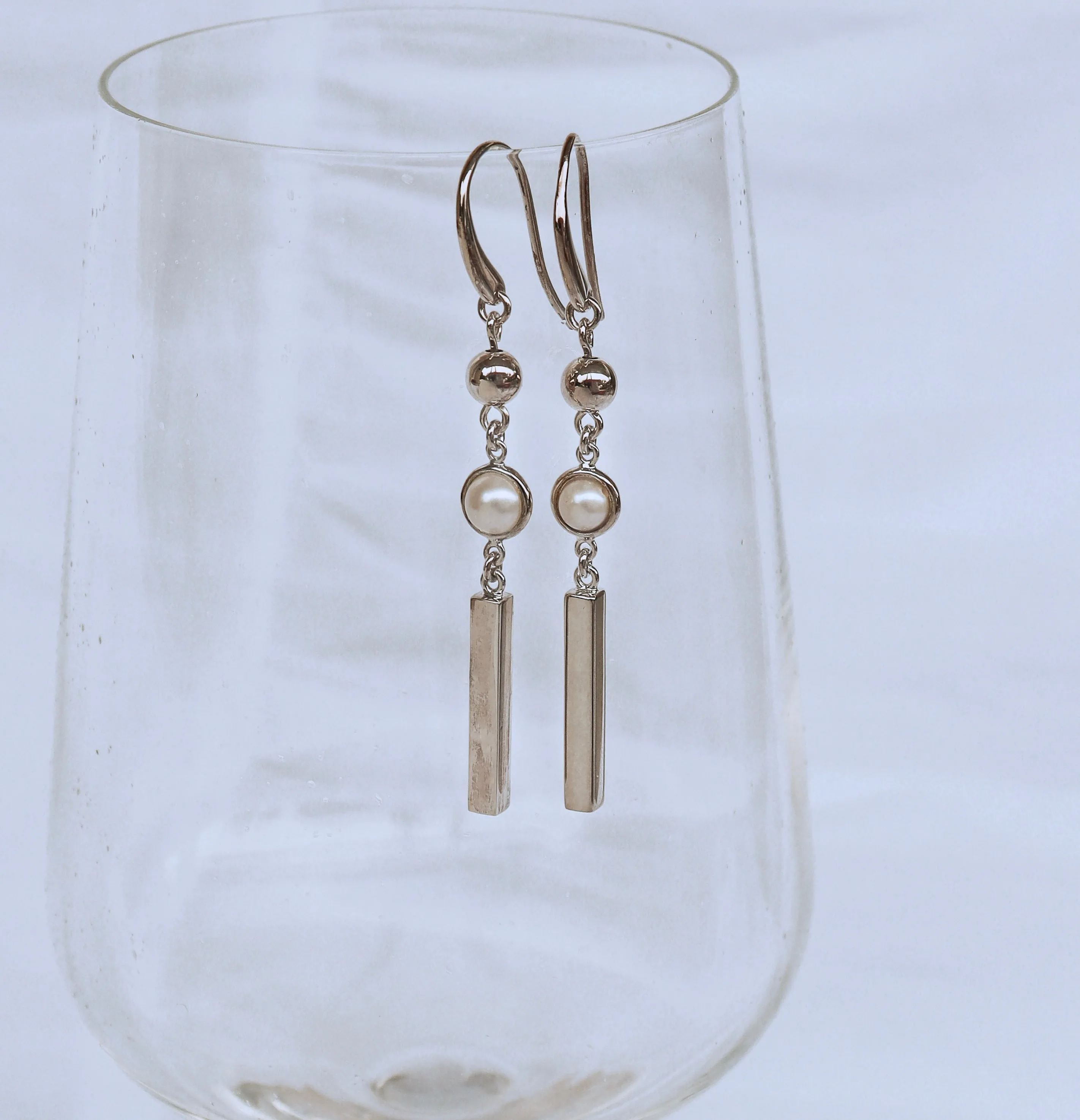 Silver Perle Clara Earrings