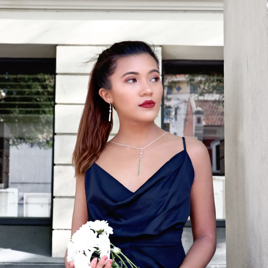 Silver Perle Clara Earrings