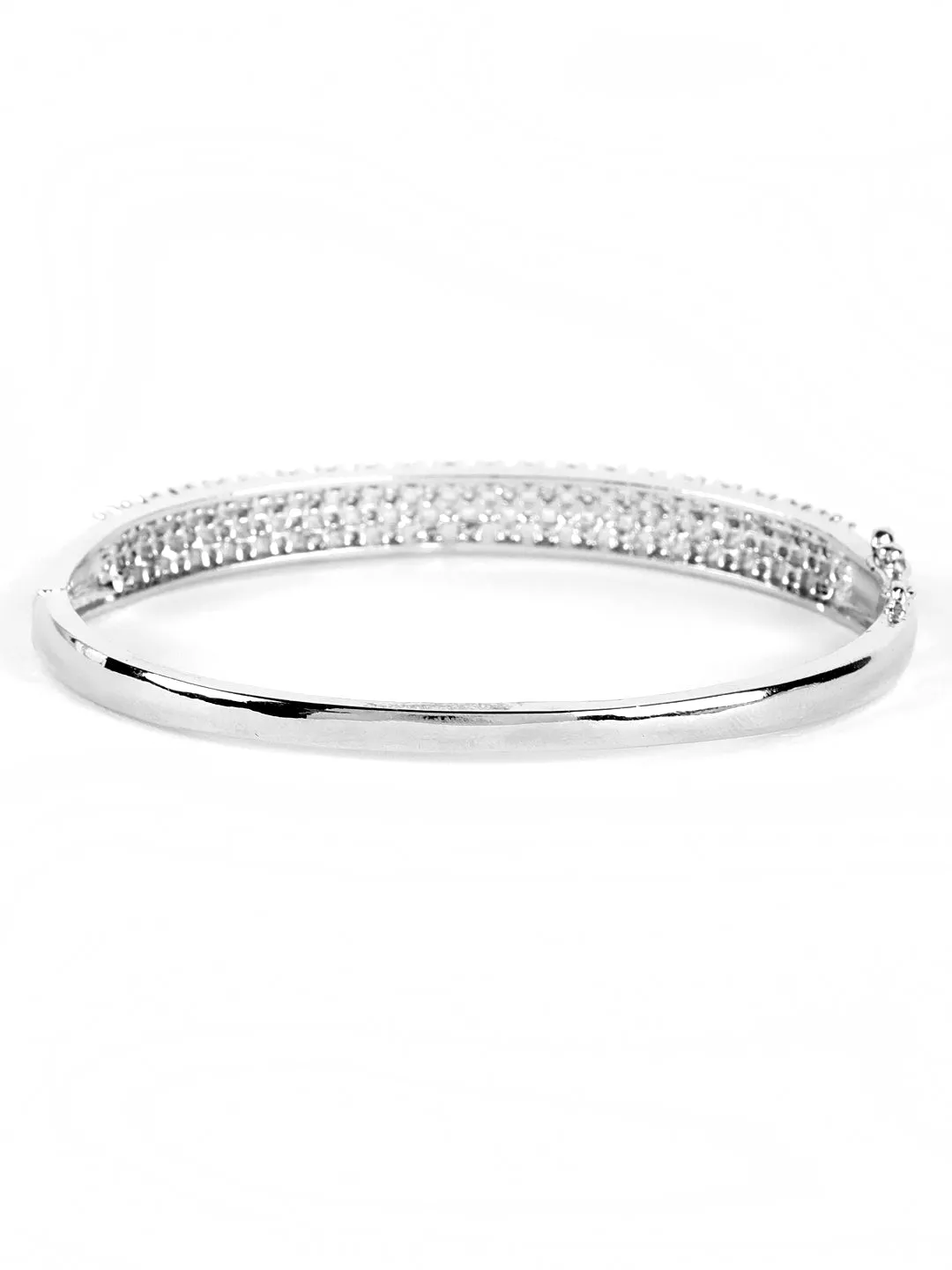 Silver Plated American Diamond Studded Bracelet