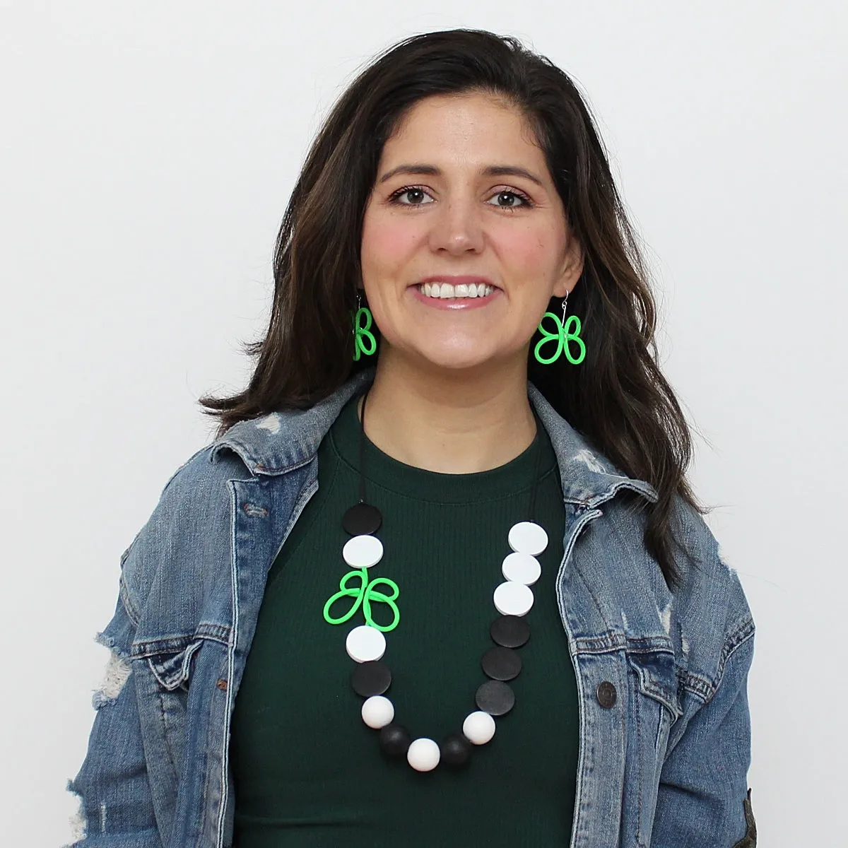 Simplistic Green Butterfly Necklace