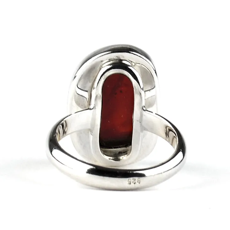 Simply Elegant Cherry Amber Ring