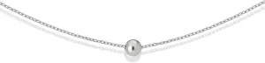 S.Leaf Sterling Silver Tiny Dot Necklace Circle Star Square Heart Necklaces for Women Dainty Necklaces for Women Simple Necklaces for Women
