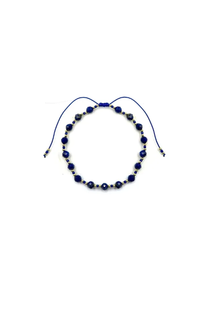 Sliding Knot Bracelet With Cutting Stone