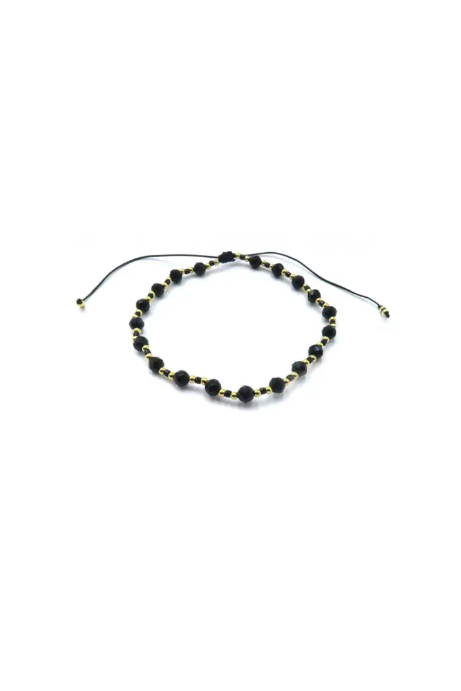 Sliding Knot Bracelet With Cutting Stone