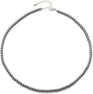 Small Faux Pearl Necklace White Grey Pearl Choker Necklace Gold Necklace Stainless Steel Jewelry Gifts