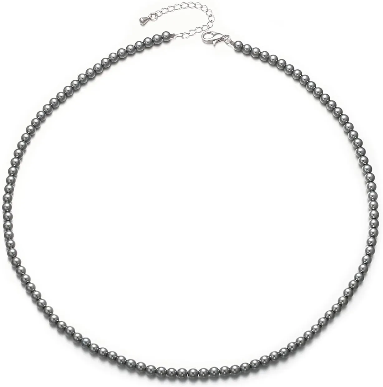 Small Faux Pearl Necklace White Grey Pearl Choker Necklace Gold Necklace Stainless Steel Jewelry Gifts