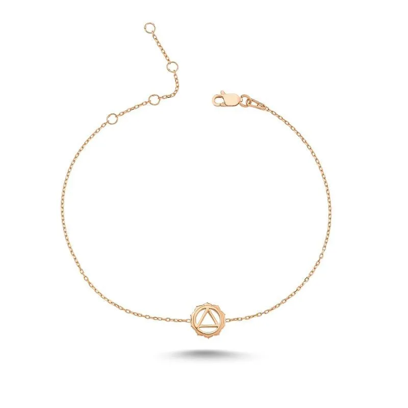 Solar Plexus Chakra Silver Bracelet