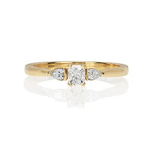 Sona Diamond Engagement Ring