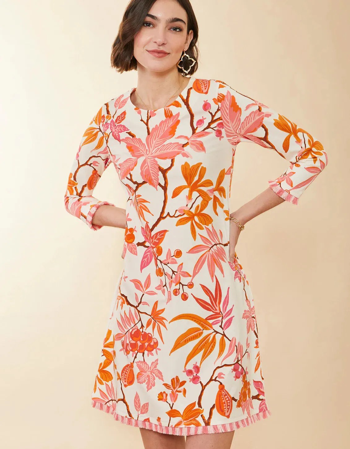 Spartina Island Fringe Dress Richmond Hill Honeysuckle Cream