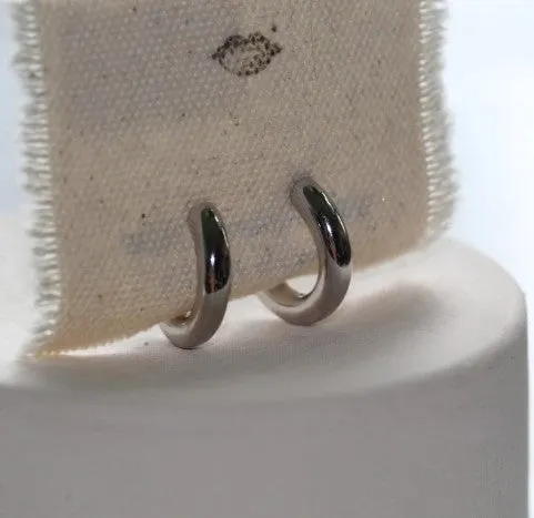 Sterling Silver Bold Hoop Earrings