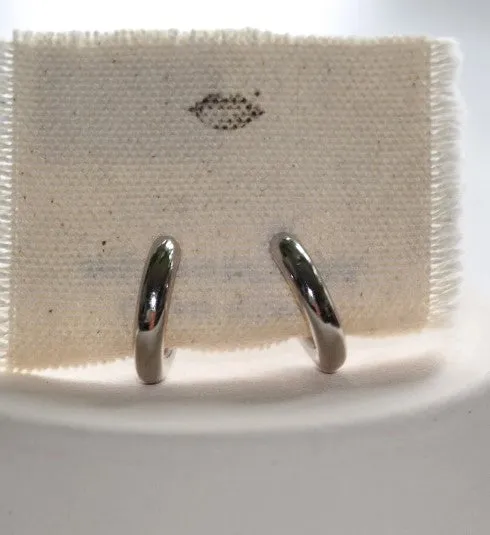 Sterling Silver Bold Hoop Earrings