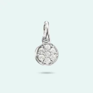 Sterling Silver Chic Crystal Charm