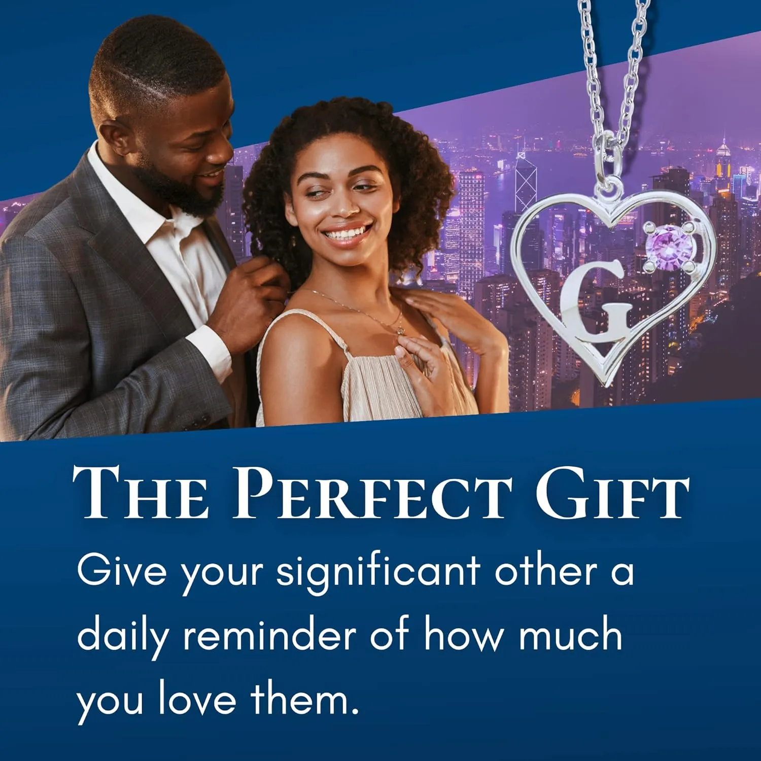 Sterling Silver Pendant Heart & Letter G