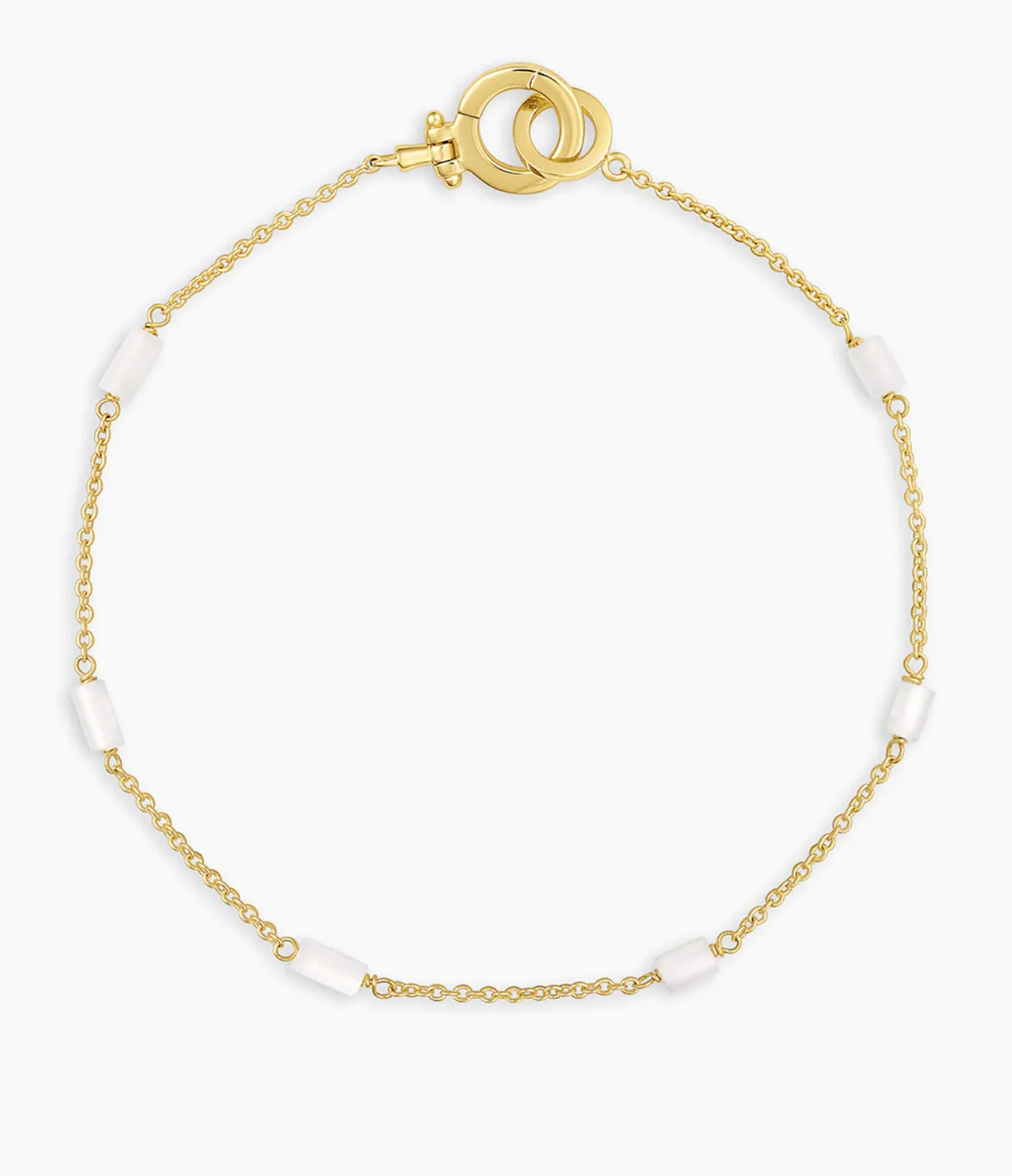 Tatum Bead Bracelet - White