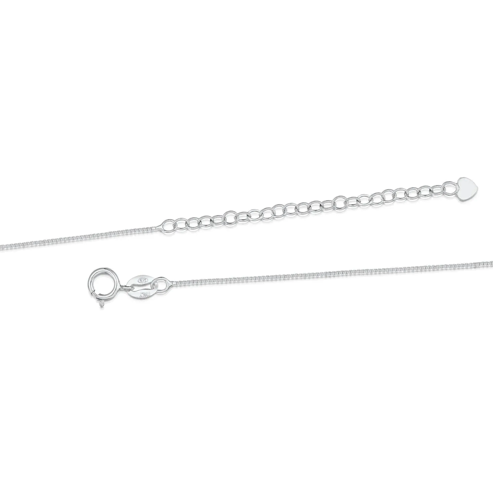 Teardrop Flower Pendant Necklace - Real Flowers in Sterling Silver