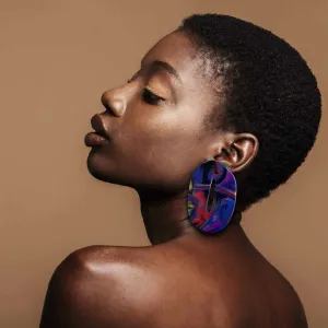 The Big O. Knit statement earrings
