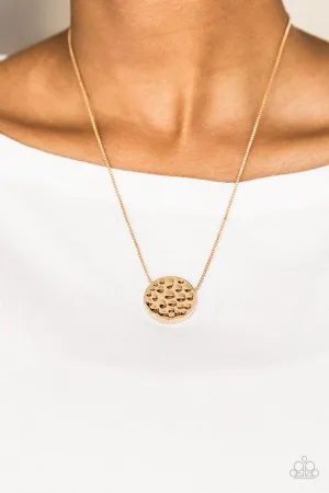The BOLD Standard - Gold Necklace-Paparazzi