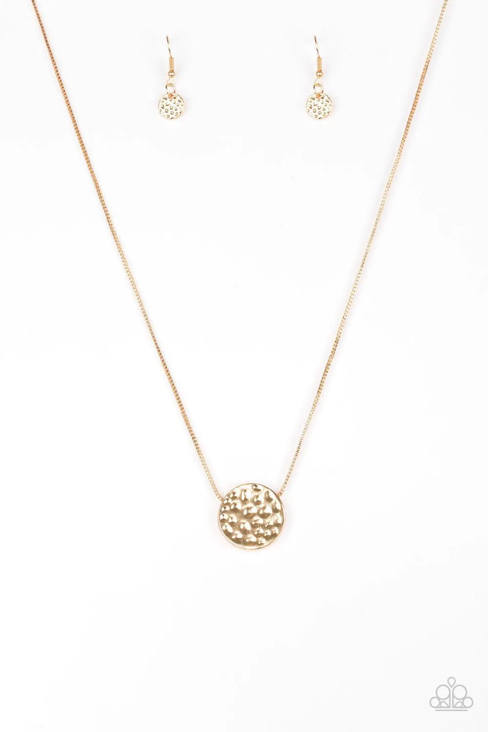 The BOLD Standard - Gold Necklace-Paparazzi