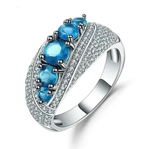 The Elegant Blue Mona Lisa Ring