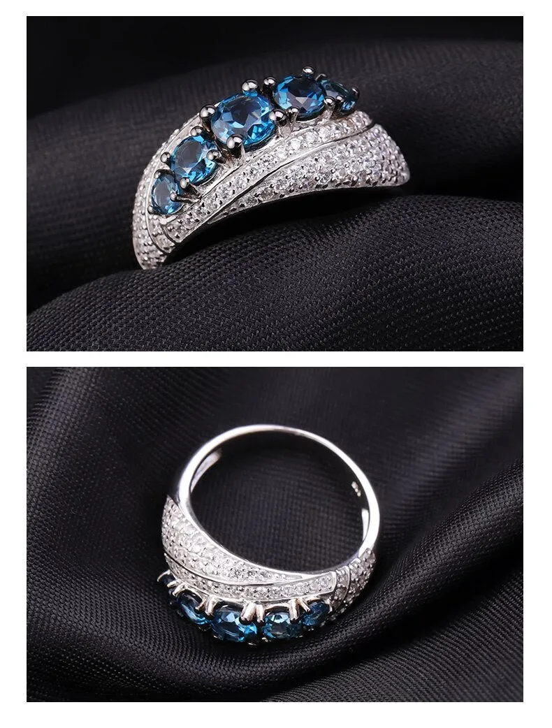 The Elegant Blue Mona Lisa Ring