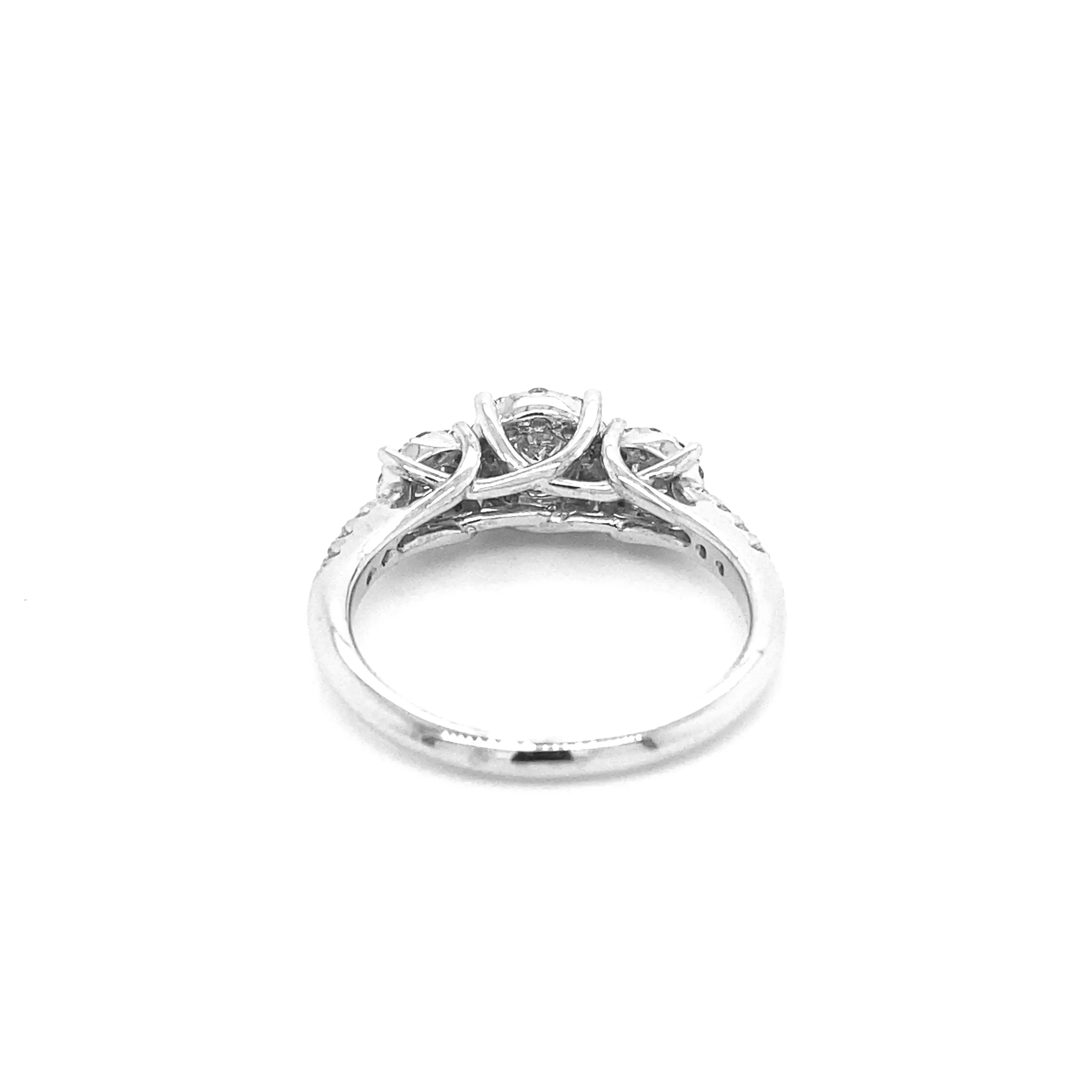 Three Prong Diamond Ring R018N