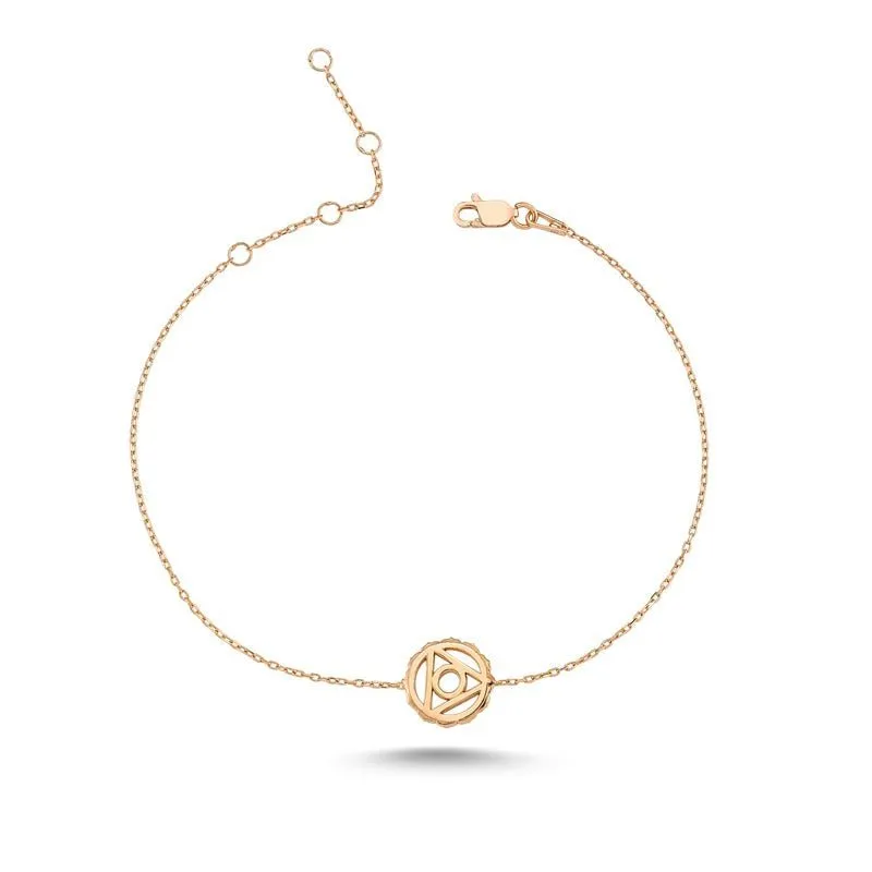 Throat Chakra Silver Bracelet
