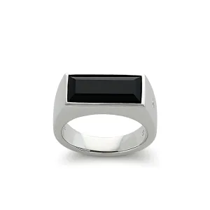 Tom Wood - Peaky Polished Black Onyx Ring