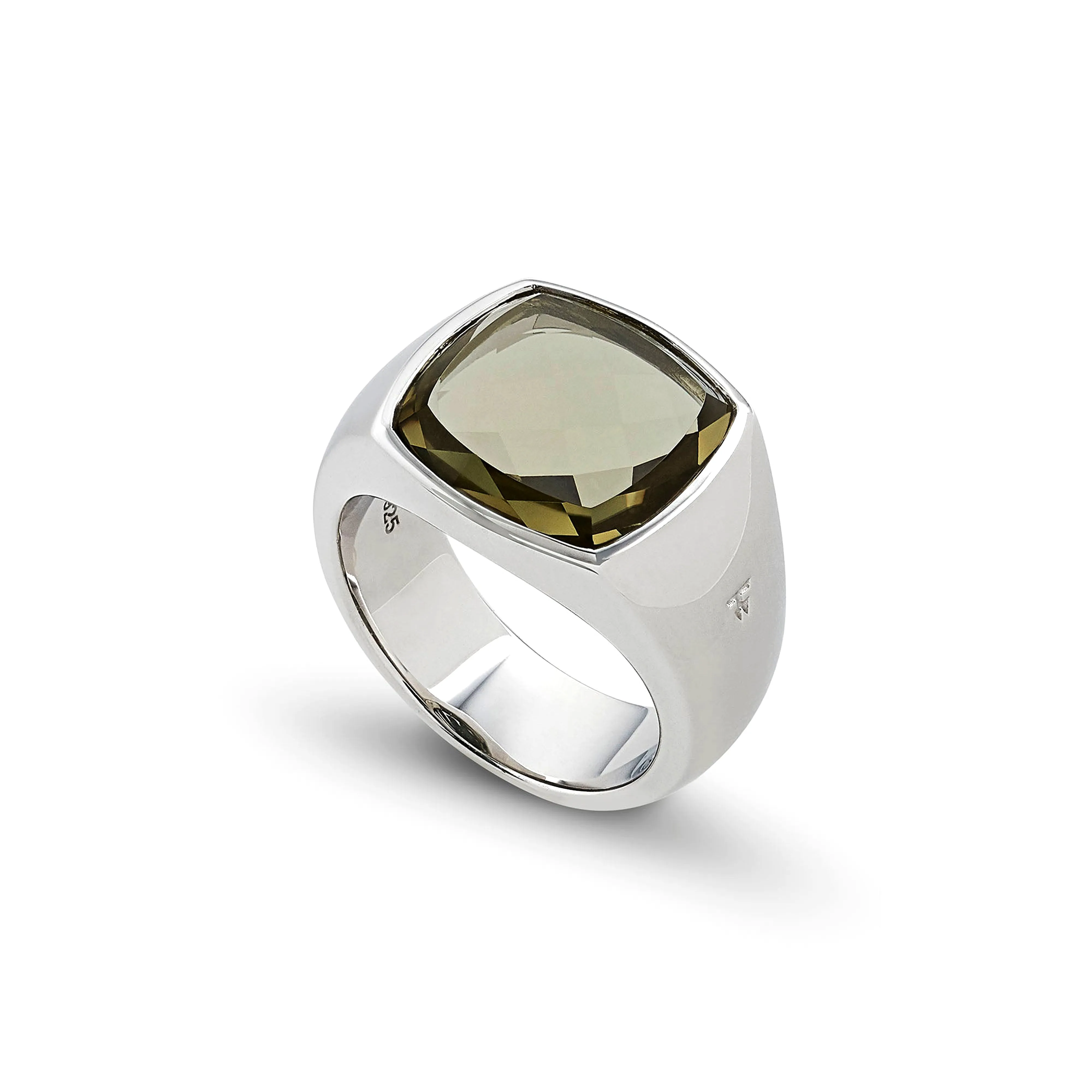 Tom Wood - Shelby Ring Olive Quartz