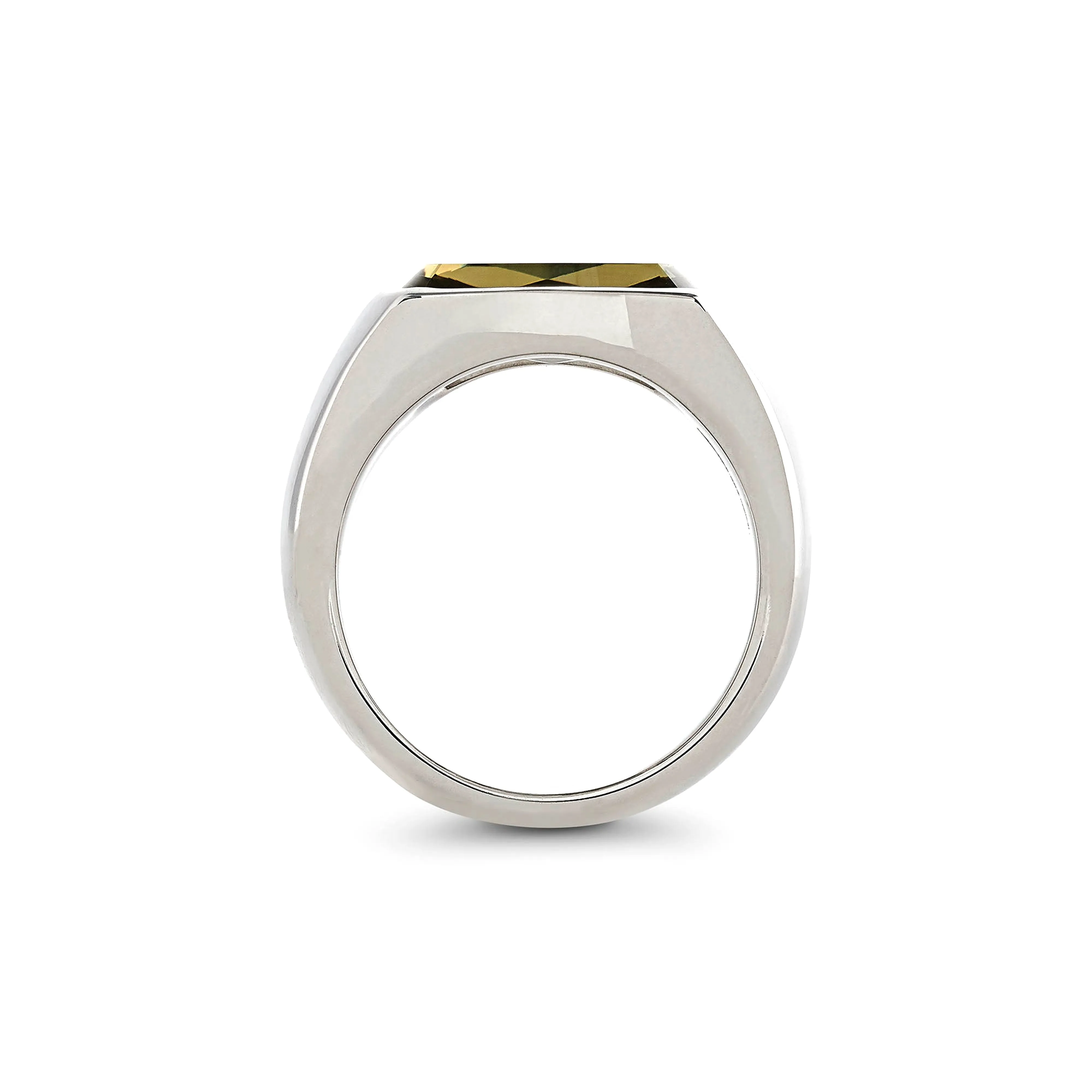 Tom Wood - Shelby Ring Olive Quartz