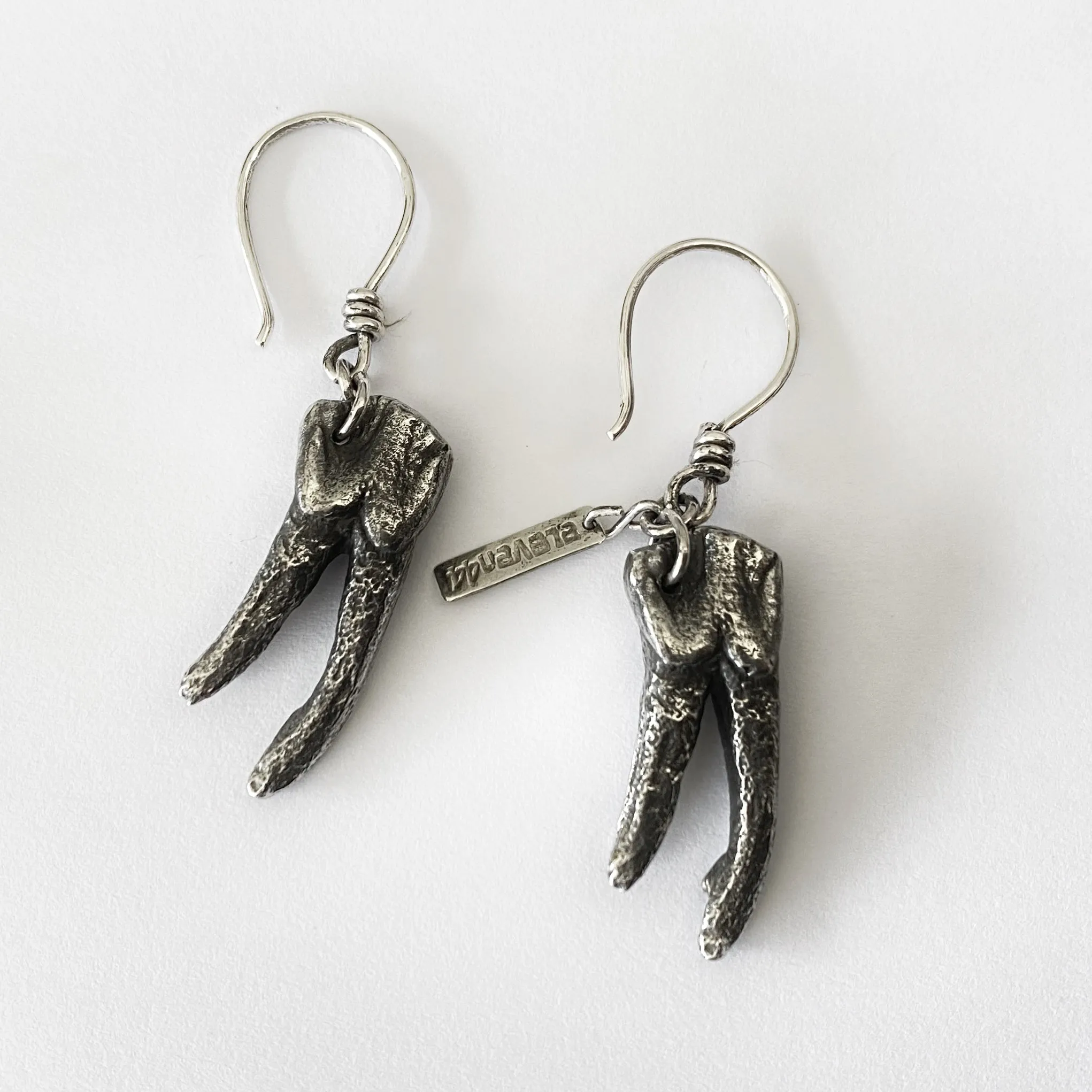 Tooth Earring Silver