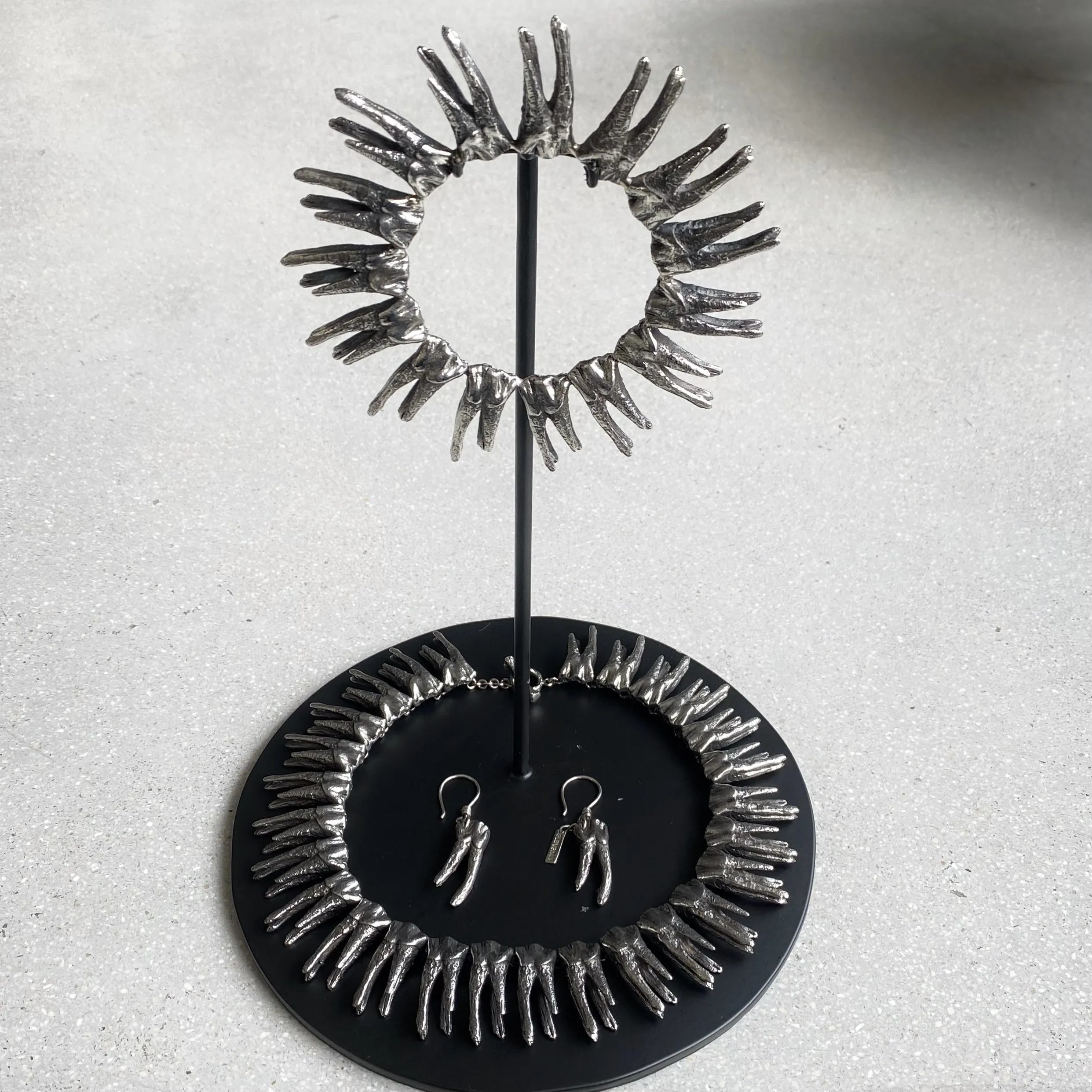 Tooth Earring Silver