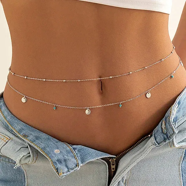 Trendy Double Layer Pearl Butterfly Chain