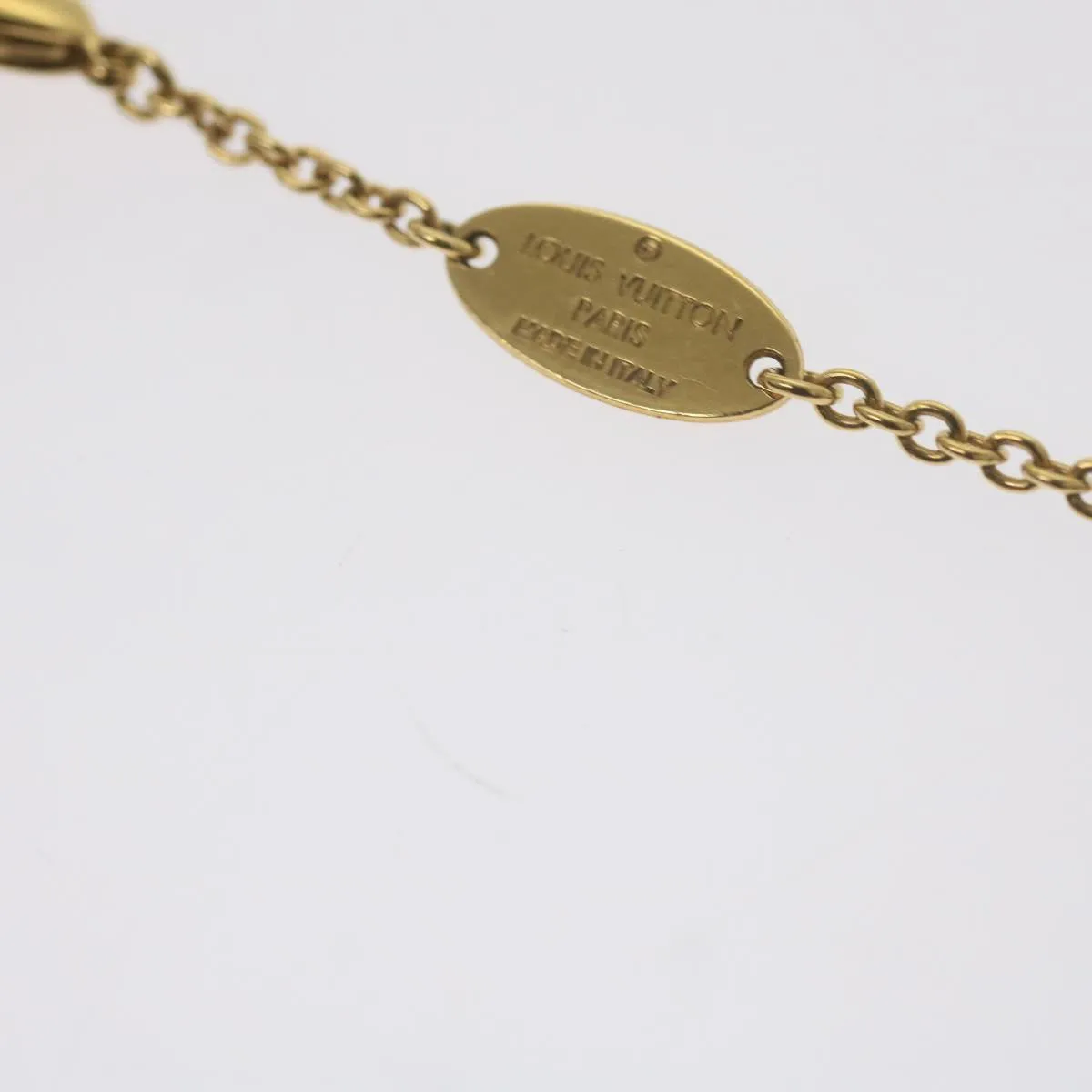 Trendy Inspired Louis Vuitton Koriemai Blooming Strass Necklace Gold Tone M00592 Lv Auth Ep2501