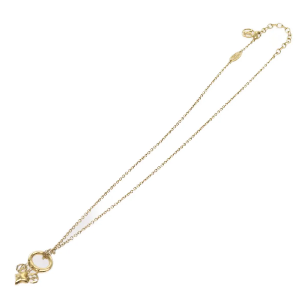 Trendy Inspired Louis Vuitton Koriemai Blooming Strass Necklace Gold Tone M00592 Lv Auth Ep2501