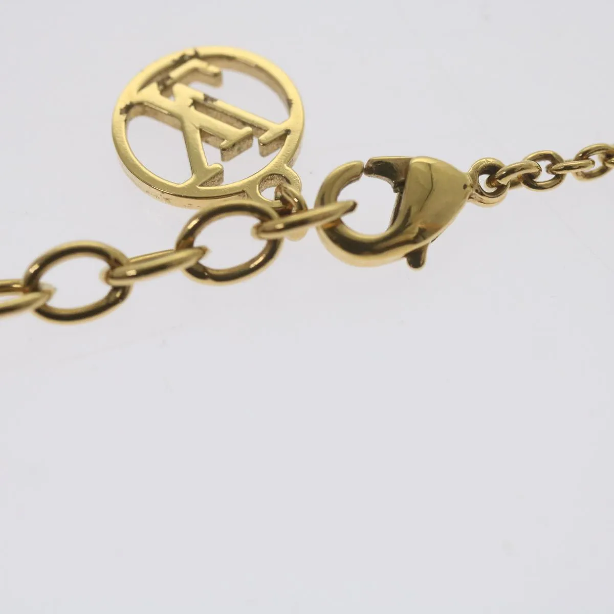Trendy Inspired Louis Vuitton Koriemai Blooming Strass Necklace Gold Tone M00592 Lv Auth Ep2501