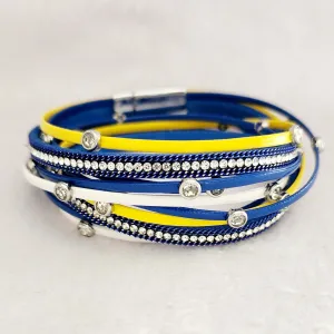 Ukraine Colors Wrap Bracelet