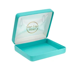 Vibrant Leatherette Mini Necklace Box with Silk Wire