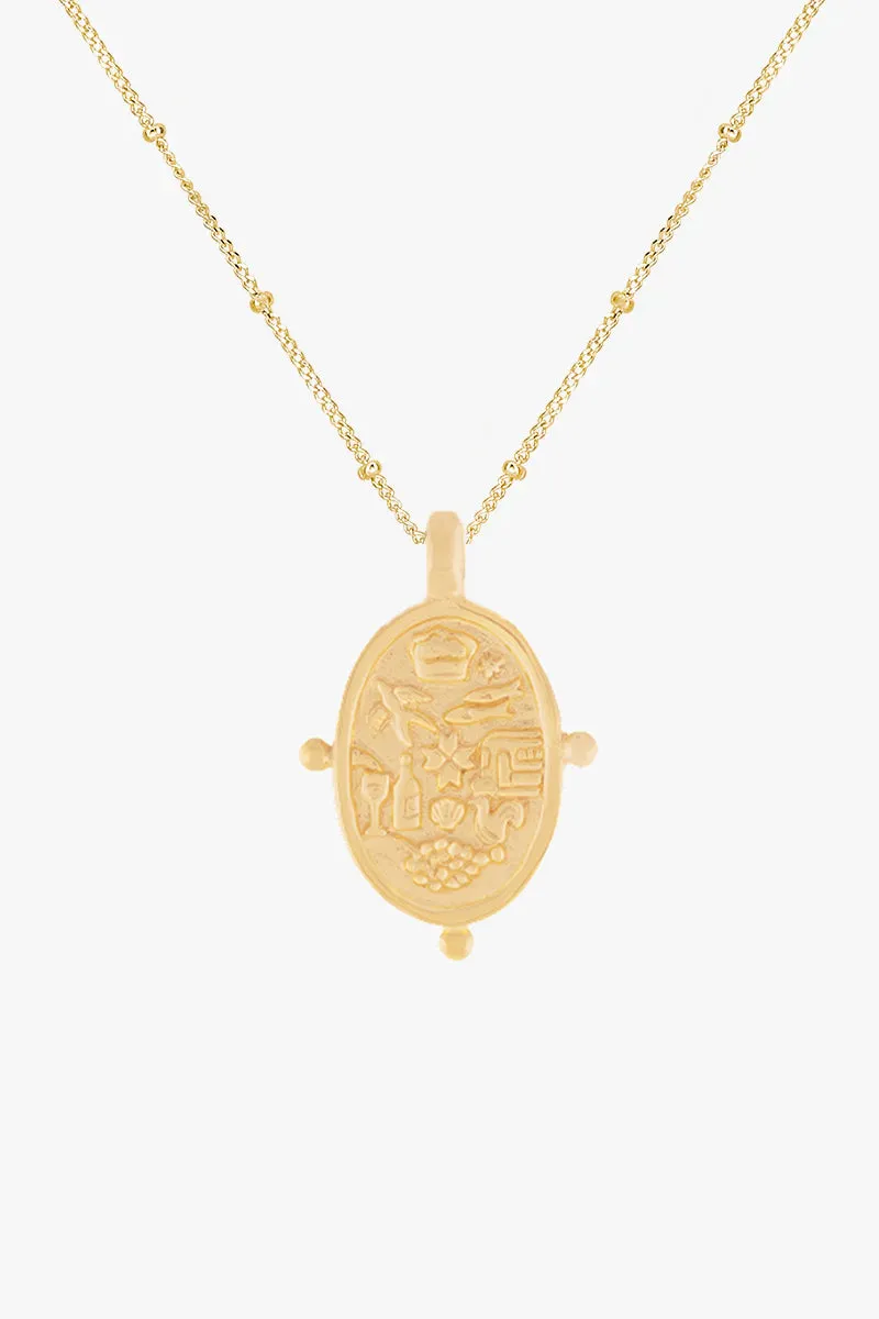 Vida A Lisboa Necklace Gold Plated
